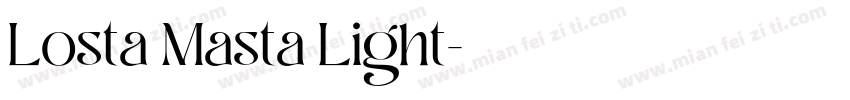 Losta Masta Light字体转换